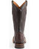 Ferrini Men's Caiman Belly Western Boots - Broad Square Toe, Chocolate, hi-res