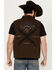 Image #4 - Moonshine Spirit Men's Revolt Trucker Cutoff Vest, Dark Brown, hi-res