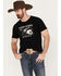 Cody James Men's Revolver Cards Short Sleeve Graphic T-Shirt, Black, hi-res