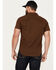 Image #4 - Brixton Men's Charter Solid Short Sleeve Button-Down Shirt, Brown, hi-res