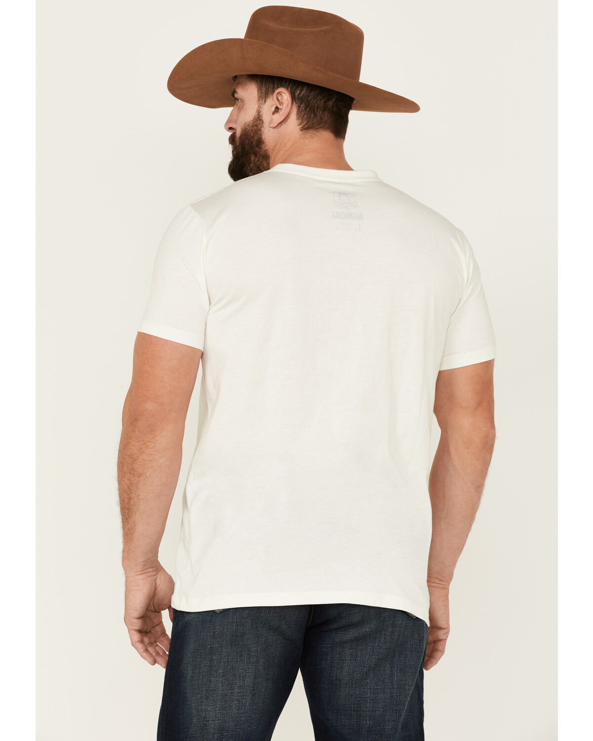 Image #4 - Dale Brisby Men's Rodeo Graphic Off-White Short Sleeve T-Shirt, Cream, hi-res