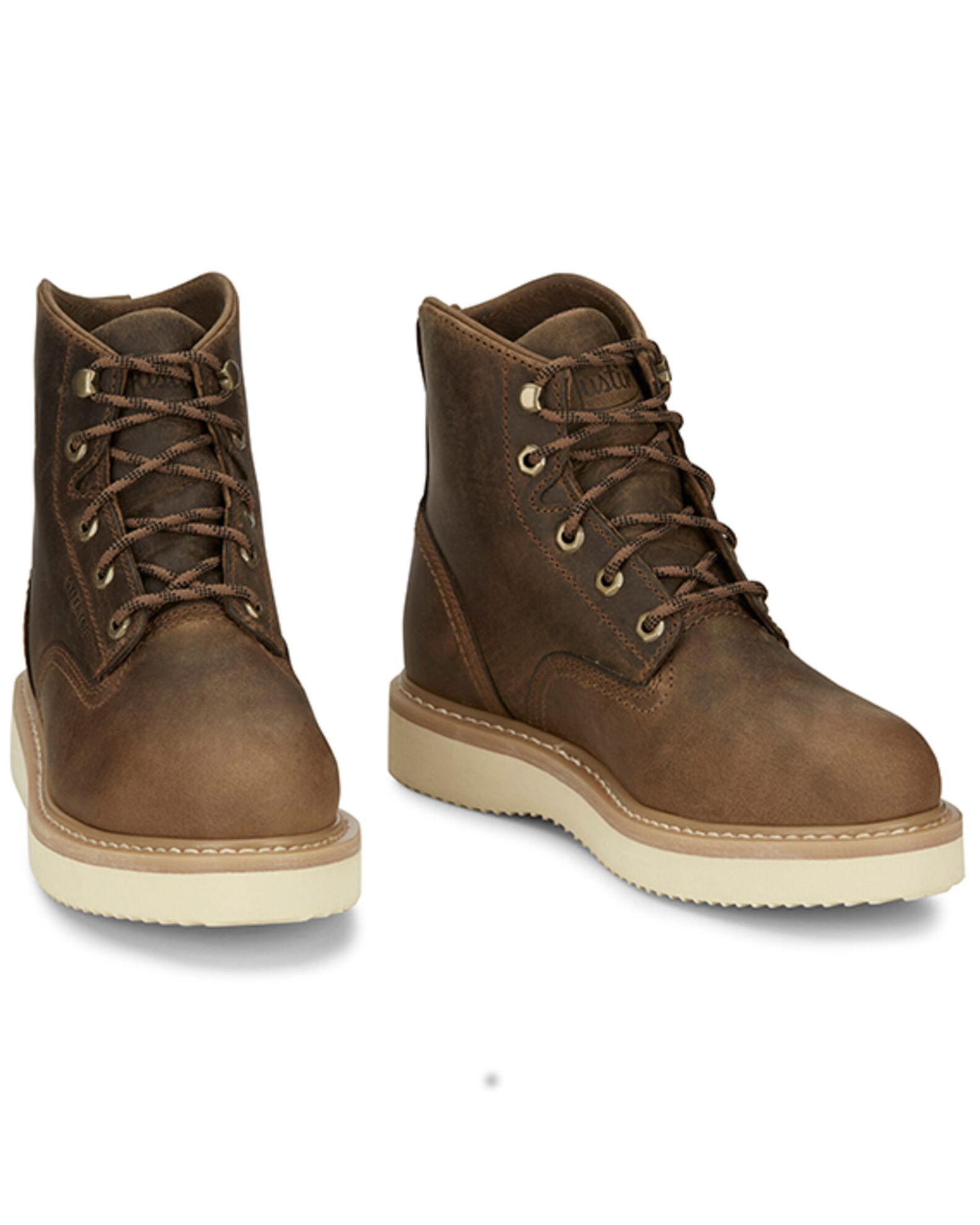 Justin moccasins steel toe cheap