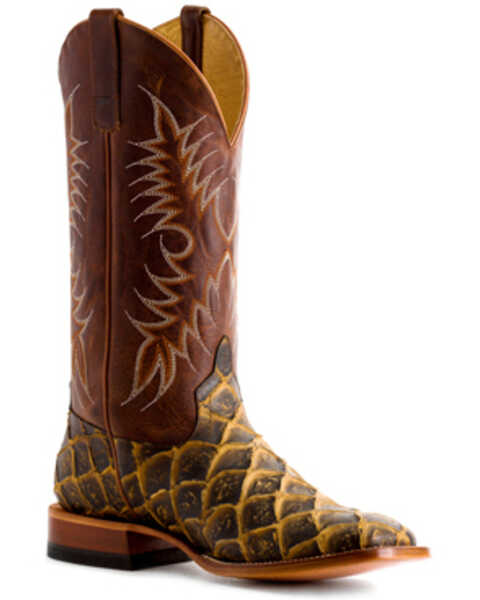 HorsePower Men's Filet To Fish Western Boots - Square Toe, Brown, hi-res