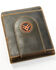 Hawx Men's Leather Logo Money Clip, Brown, hi-res