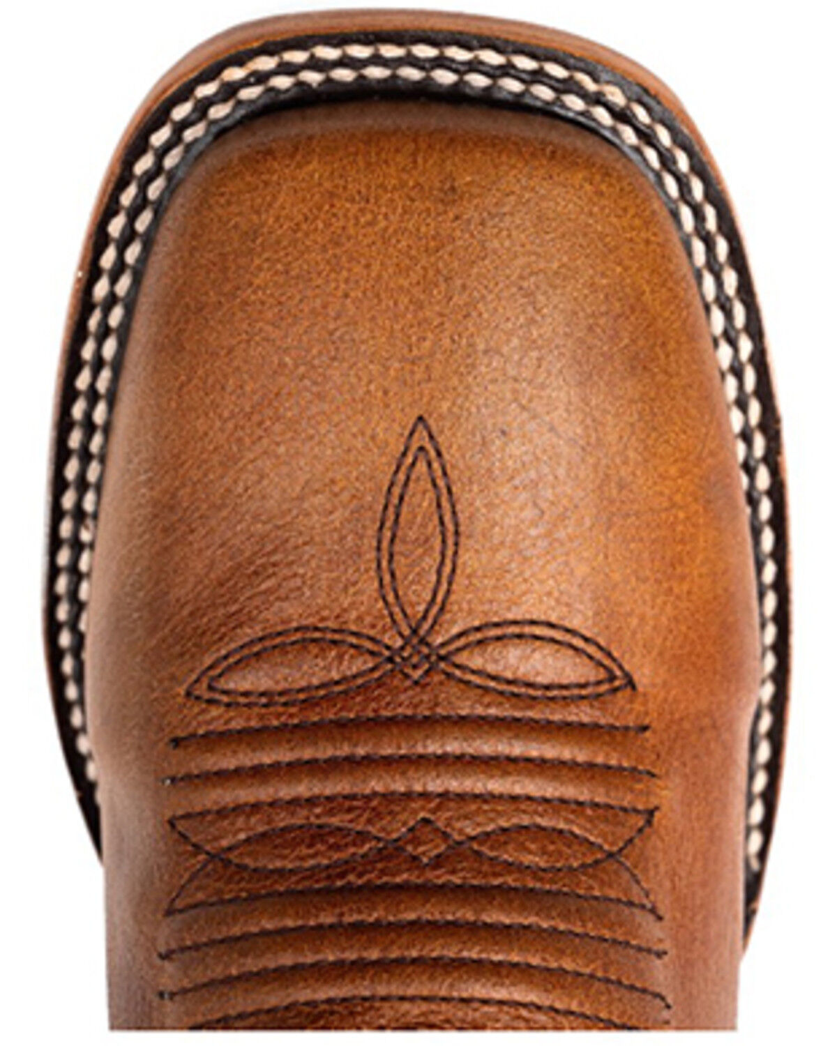 Image #5 - Ferrini Men's Patriot Western Boots - Broad Square Toe, Honey, hi-res