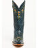 Image #4 - Shyanne Women's Stephanie Floral Western Boots - Snip Toe, Navy, hi-res