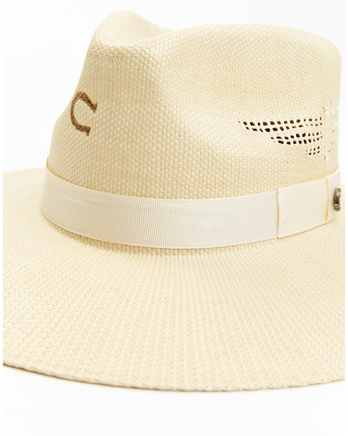 Image #2 - Charlie 1 Horse Women's Mexico Shore Straw Western Fashion Hat, Tan, hi-res