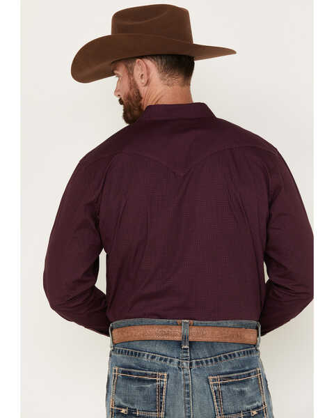 Image #4 - Moonshine Spirit Men's Comet Long Sleeve Snap Western Shirt, Purple, hi-res