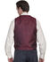 Rangewear by Scully Wide Notched Lapel Vest, Burgundy, hi-res