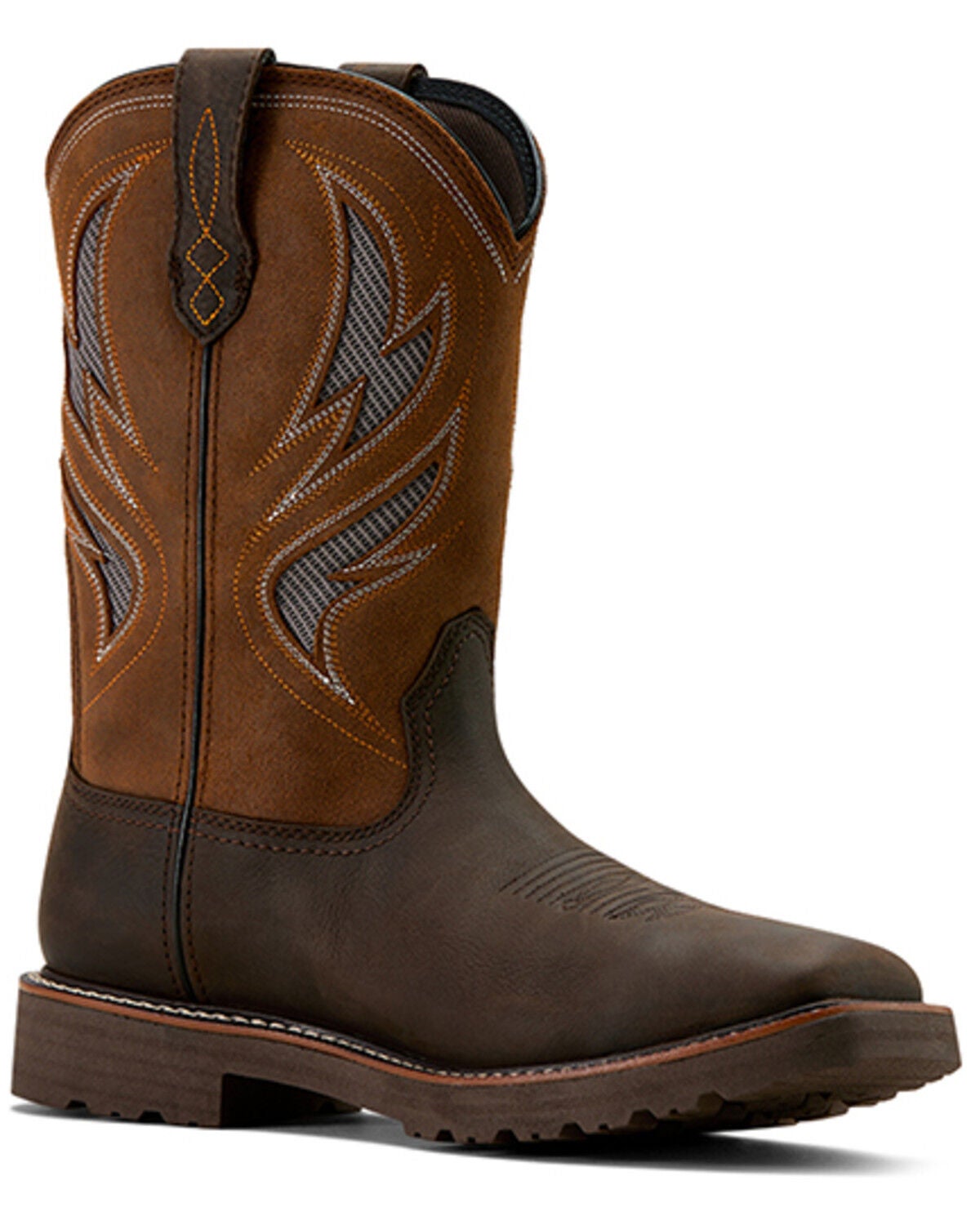 Ariat Men's Activator VentTEK Waterproof Work Boots - Soft Toe, Dark Brown, hi-res