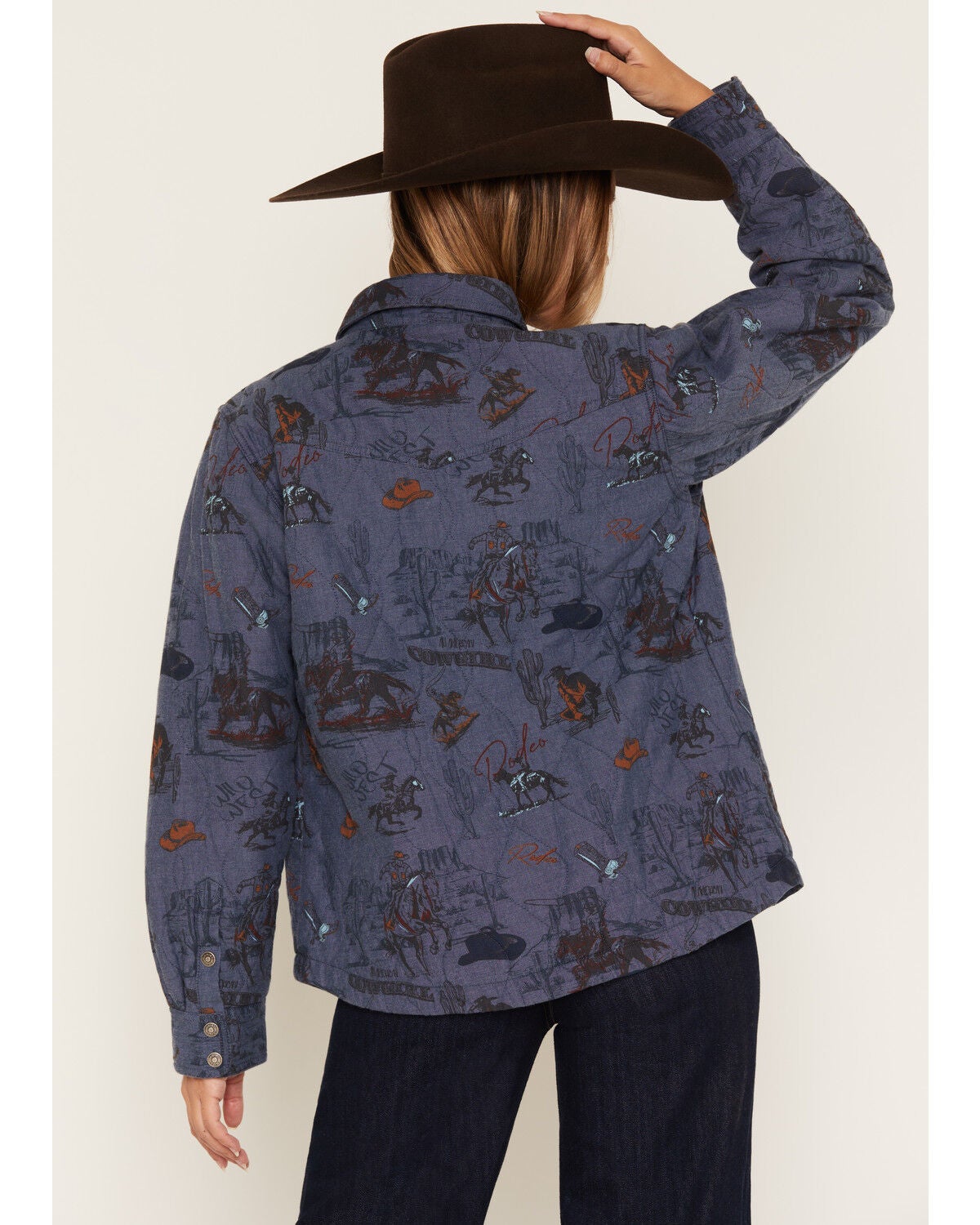 Image #4 - Ariat Women's Obispo Lightweight Insulated Jacket, Blue, hi-res