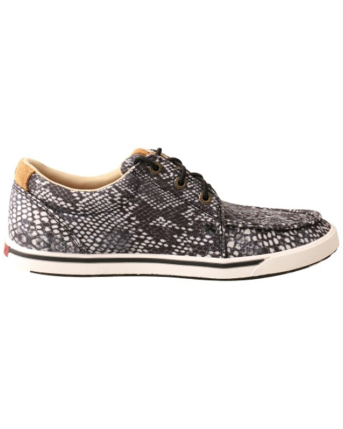 Image #2 - Twisted X Women's Snake Print Kicks Casual Shoes - Moc Toe, Black, hi-res