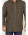 Image #3 - Moonshine Spirit Men's Bar Table Plaid Print Long Sleeve Snap Western Shirt, Navy, hi-res