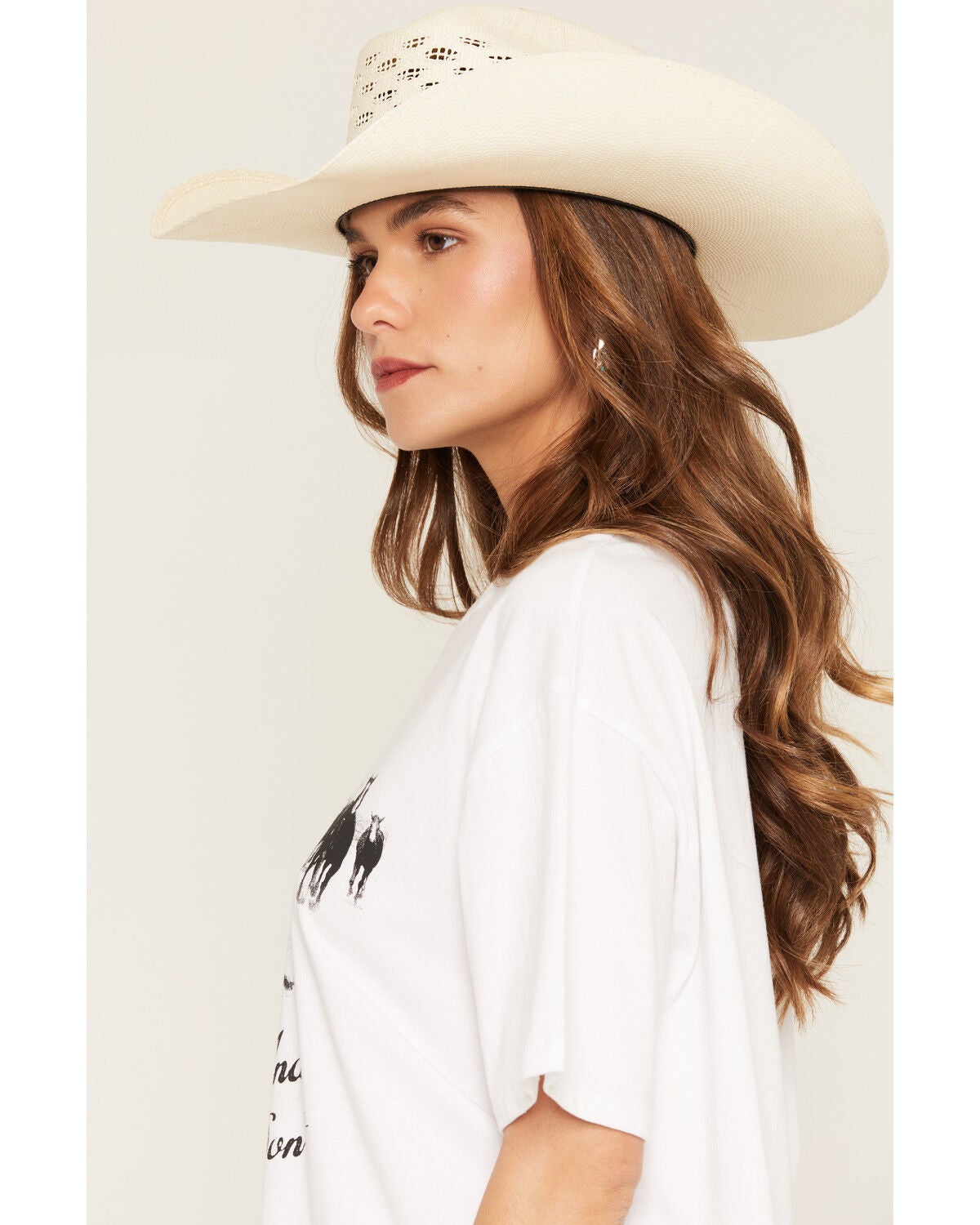 Image #2 - White Crow Women's Saddle Up Short Sleeve Graphic Tee, White, hi-res