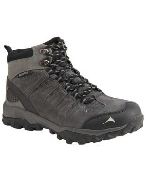 Image #1 - Pacific Mountain Men's Boulder Waterproof Hiking Boots - Soft Toe, Black/grey, hi-res