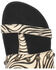 Image #6 - Dingo Women's Sage Brush Zebra Print Calf Hair Sandal, Black, hi-res