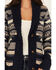 Image #4 - Stetson Women's Southwestern Print Shawl Cardigan, Blue, hi-res