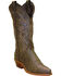 Abilene Boots Women's Vintage Nailhead Cowgirl Boots - Snip Toe, Tan, hi-res