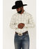 Image #2 - Blue Ranchwear Men's Yarn-Dye Plaid Print Long Sleeve Snap Western Shirt , Tan, hi-res