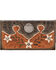 American West Golden Tan Desert Wildflower Ladies Wallet, Tan, hi-res