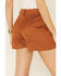 Saints & Hearts Women's Tan Faux Suede Star Shorts , Tan, hi-res