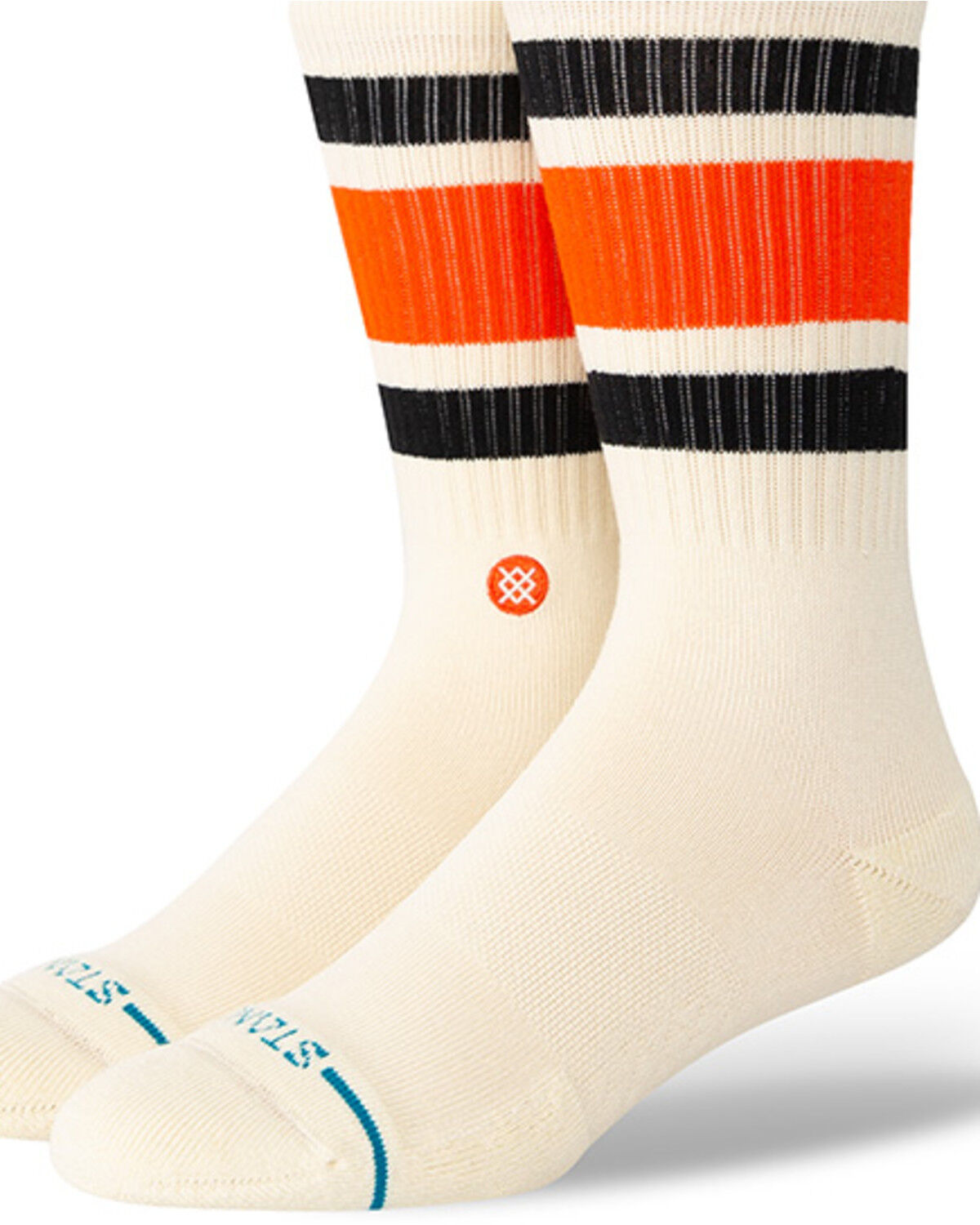 Image #1 - Stance Men's Boyd Crew Socks, Red, hi-res