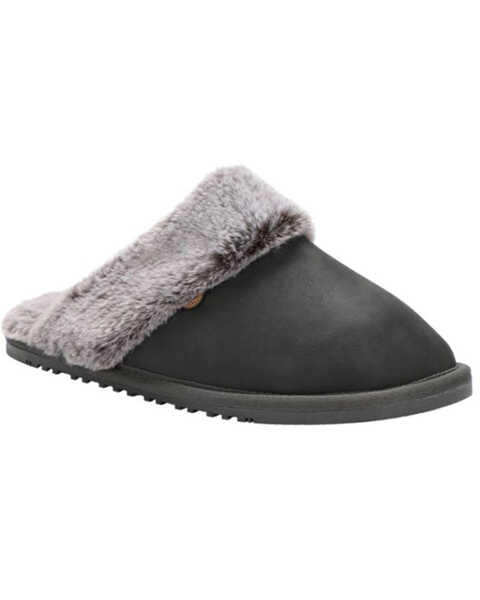 Lamo Footwear Women's Scuff Slippers , Charcoal, hi-res