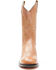 Image #5 - Old West Little Girls' Corona Calfskin Western Boots - Round Toe, Tan, hi-res