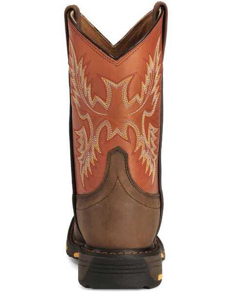 Image #7 - Ariat Boys' Earth WorkHog® Western Boots - Broad Square Toe, Earth, hi-res