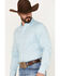 Cody James Men's Glacier Button Down Western Shirt , Blue, hi-res