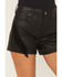 Image #3 - Idyllwind Women's Bexhill Coated High Rise Fringe Super Stretch Denim Shorts, Black, hi-res