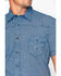 Rock & Roll Denim Men's Crinkle Washed Poplin Short Sleeve Western Shirt, Black, hi-res