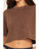 Image #3 - Daniel Diamond Women's VIP Cropped Tee, Brown, hi-res