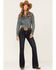 Image #1 - Rock & Roll Denim Women's Dark Wash High Rise Trouser Jeans, Blue, hi-res