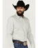 Image #2 - Cody James Men's Bar Stool Geo Print Long Sleeve Button-Down Western Shirt, Light Green, hi-res