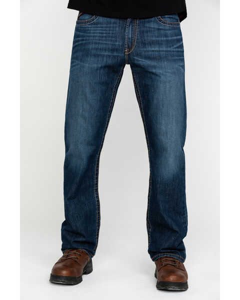 Image #2 - Ariat Men's FR M4 Jett Duralight Low Stretch Boot Work Jeans , Indigo, hi-res