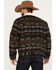 Image #4 - Wrangler Men's Southwestern Print Sherpa Button Down Jacquard Jacket, Olive, hi-res