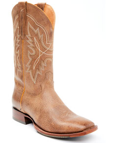 Cody James Men's Vintage Western Boots - Wide Square Toe, Brown, hi-res