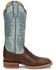 Image #2 - Justin Women's Ralston Exotic Smooth Ostrich Skin Western Boots - Broad Square Toe, , hi-res