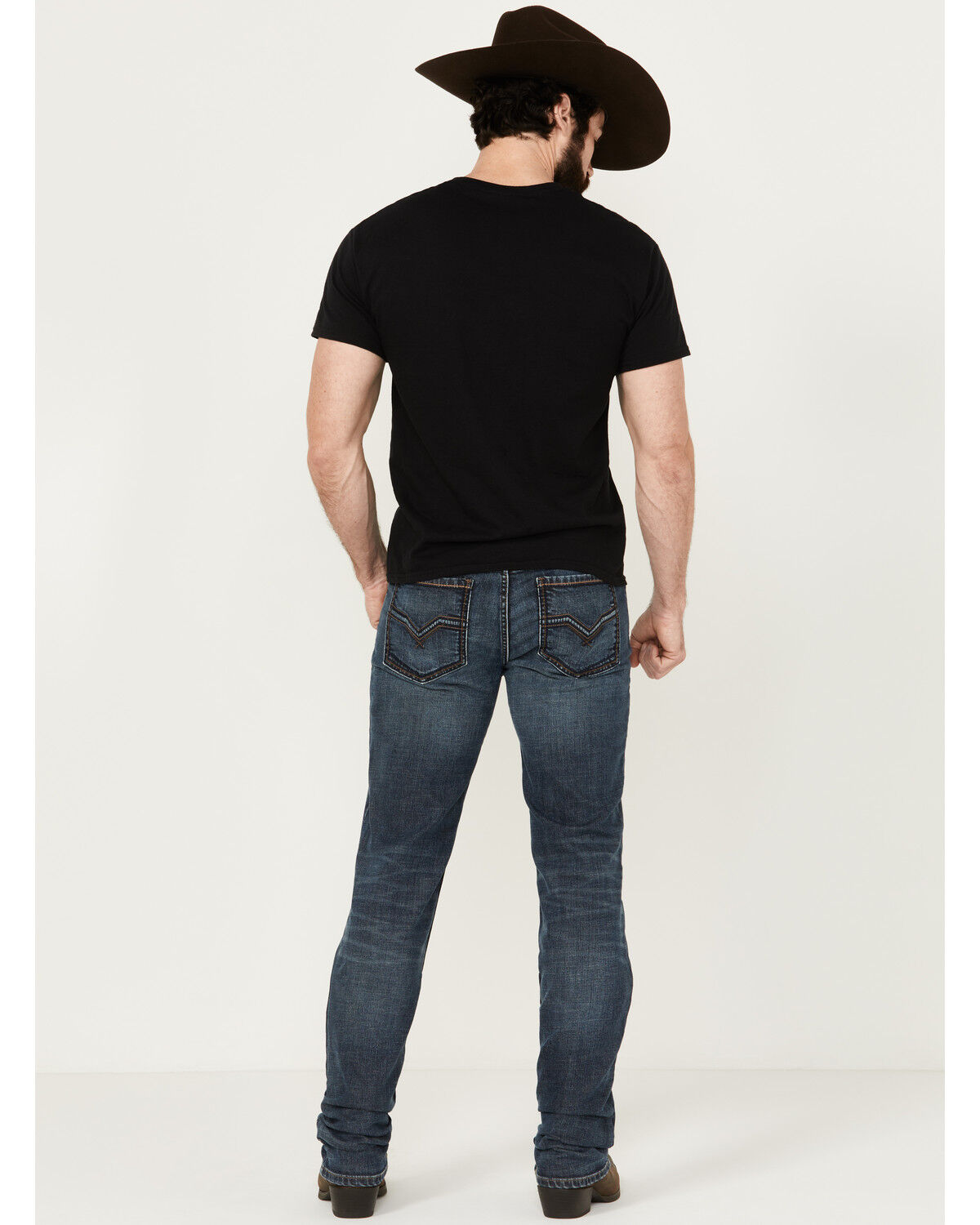 Image #3 - Moonshine Spirit Men's Dark Wash Unaged Whiskey Slim Stretch Denim Jeans, Dark Wash, hi-res