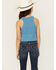 Image #4 - Fornia Girls' High Neck Tank Top, Blue, hi-res