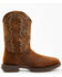 Image #2 - Durango Men's Rebel Pull On Waterproof Work Western Boots - Steel Toe , Brown, hi-res