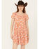 Image #1 - Sade & Sage Women's With Love Floral Mini Dress, Coral, hi-res