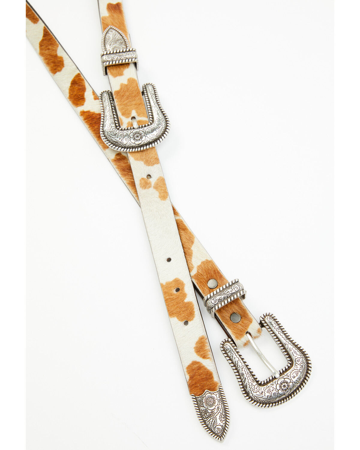 Image #4 - Idyllwind Women's Double Down Western Brown Cow Belt, Brown, hi-res