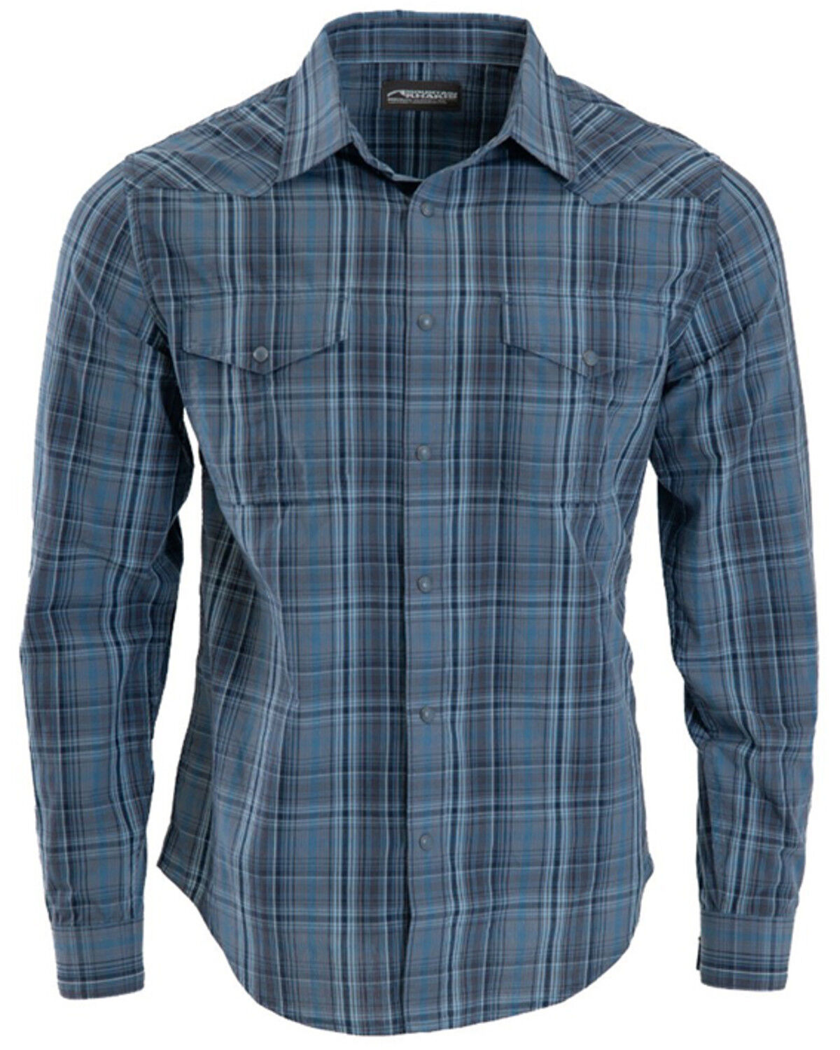 Image #1 - Mountain Khakis Men's Rodeo Long Sleeve Woven Shirt, Blue, hi-res