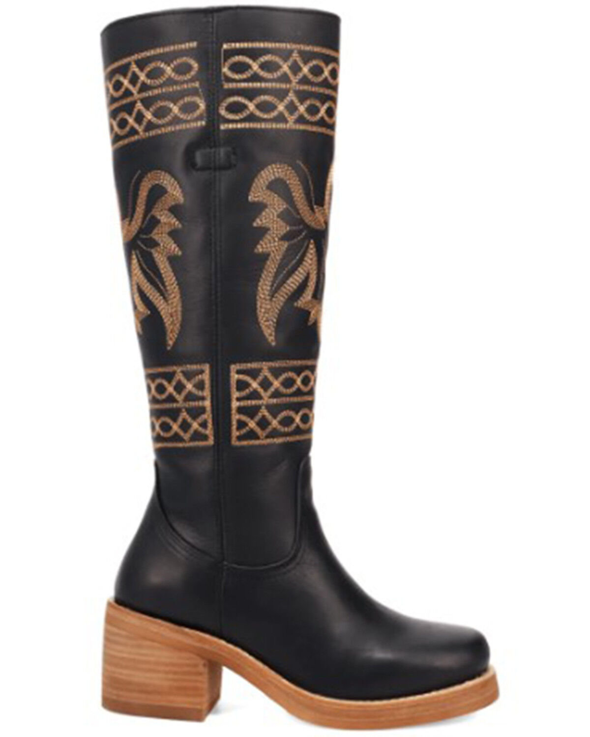 Image #2 - Dingo Women's Avalon Tall Fashion Boots - Round Toe, Black, hi-res
