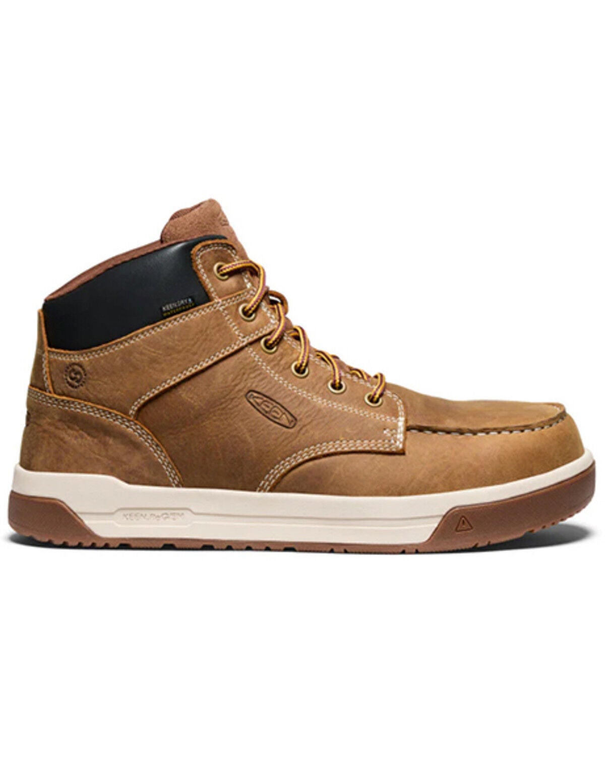 Keen Men's Utility Gibson Waterproof Work Boots - Carbon Toe, Brown, hi-res