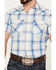 Image #3 - Pendleton Men's Frontier Plaid Short Sleeve Western Pearl Snap Shirt, Blue, hi-res