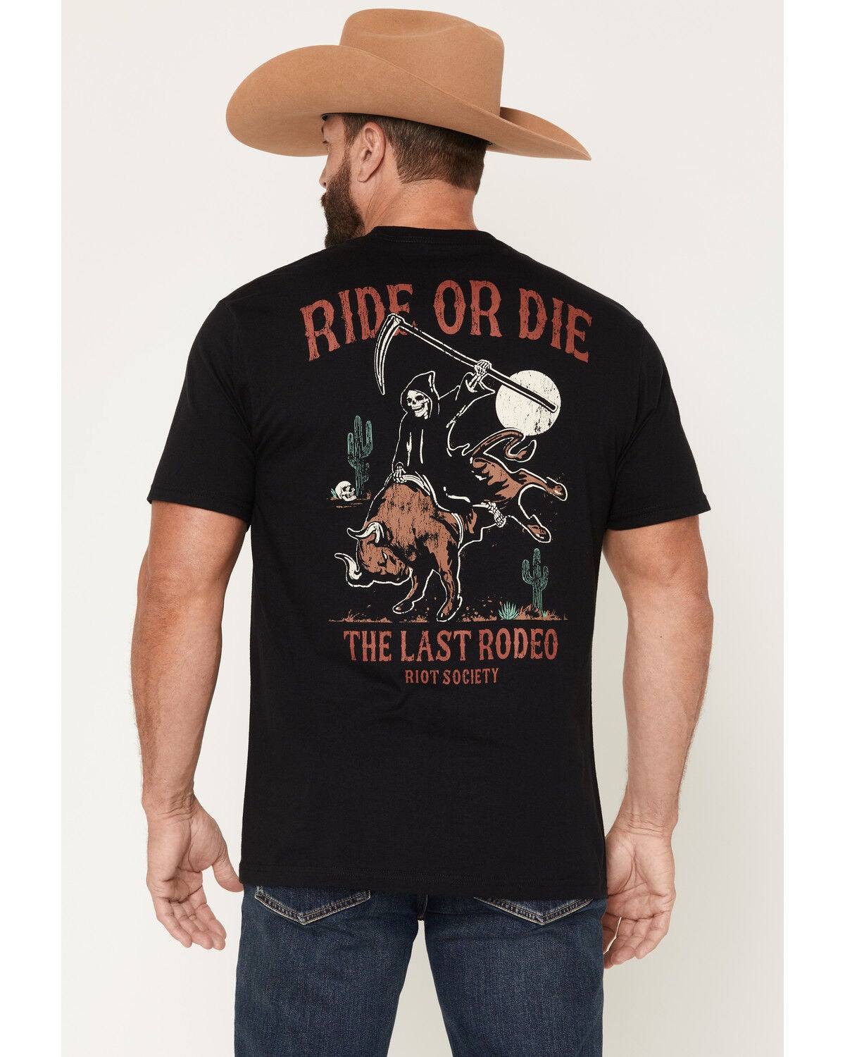 Riot Society Men's Ride Or Die Short Sleeve Graphic T-Shirt, Black, hi-res