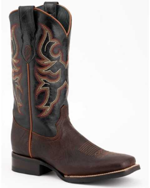 Image #1 - Ferrini Men's Blaze Western Performance Boots - Square Toe, Chocolate, hi-res